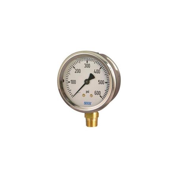 Wika Instrument 2.5" Type 212.53 100PSI Gauge - 1/4" NPT LM Stainless Steel 4270070 - main